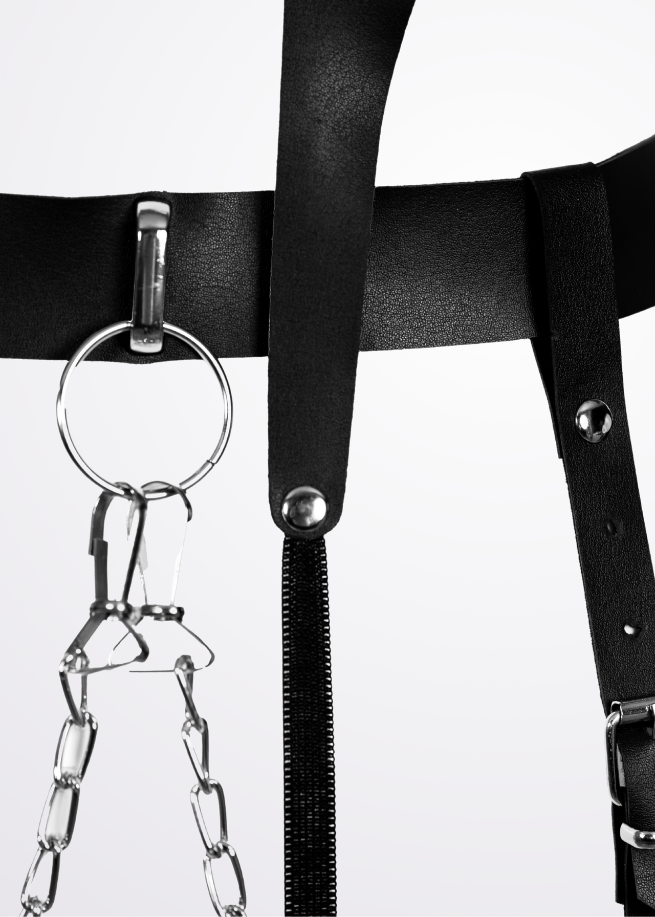body harness set black