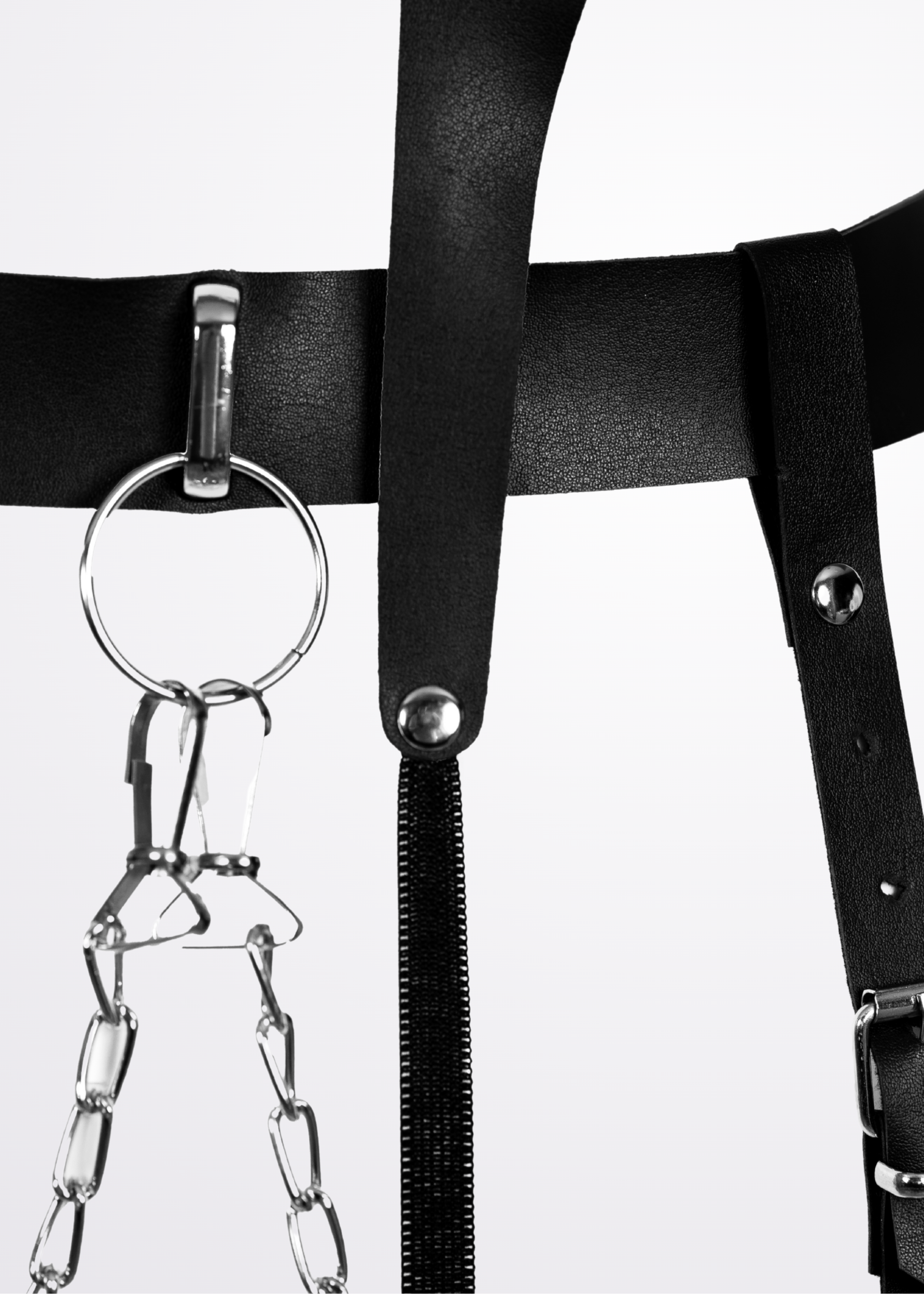 body harness set black