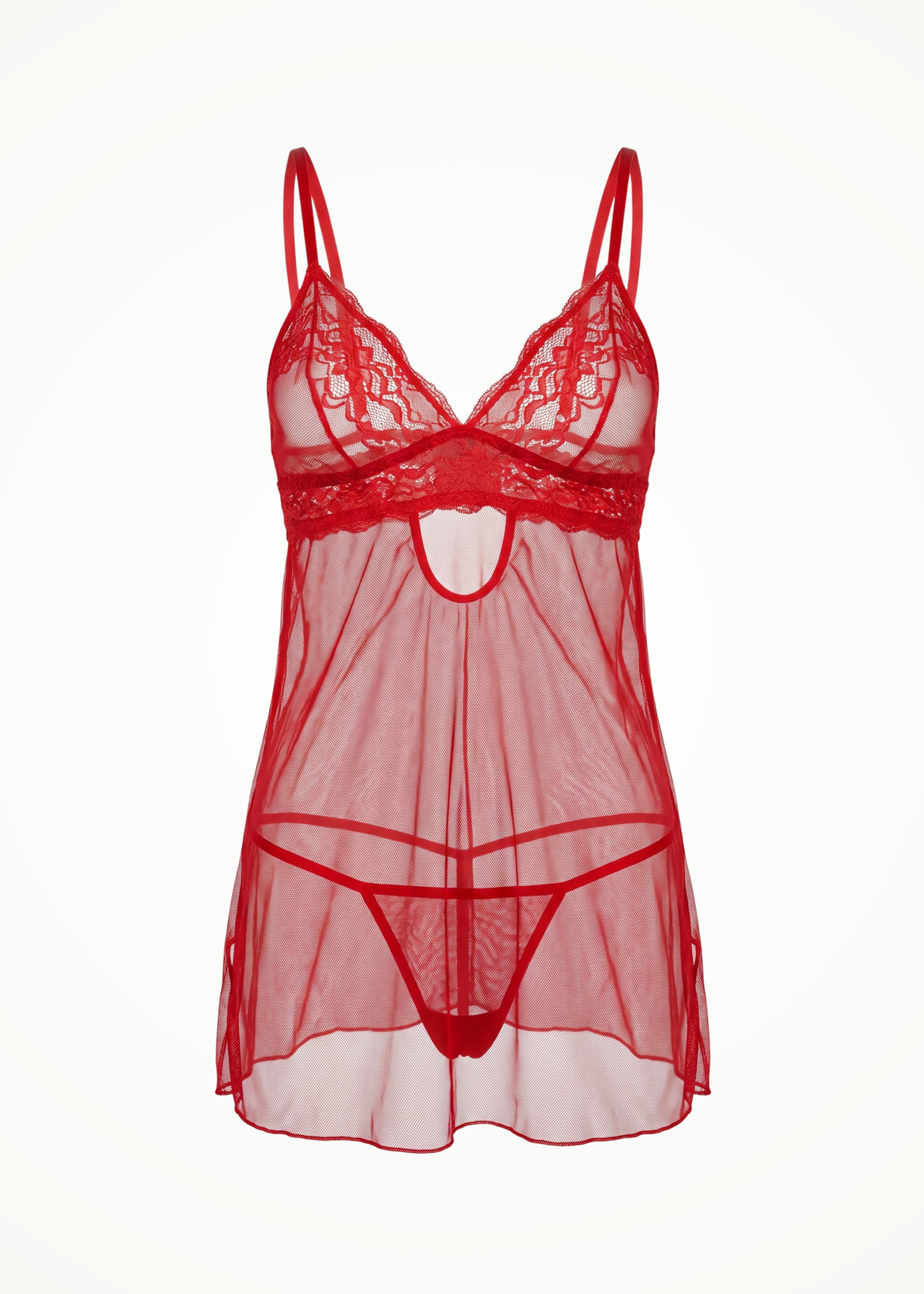 red lingerie set