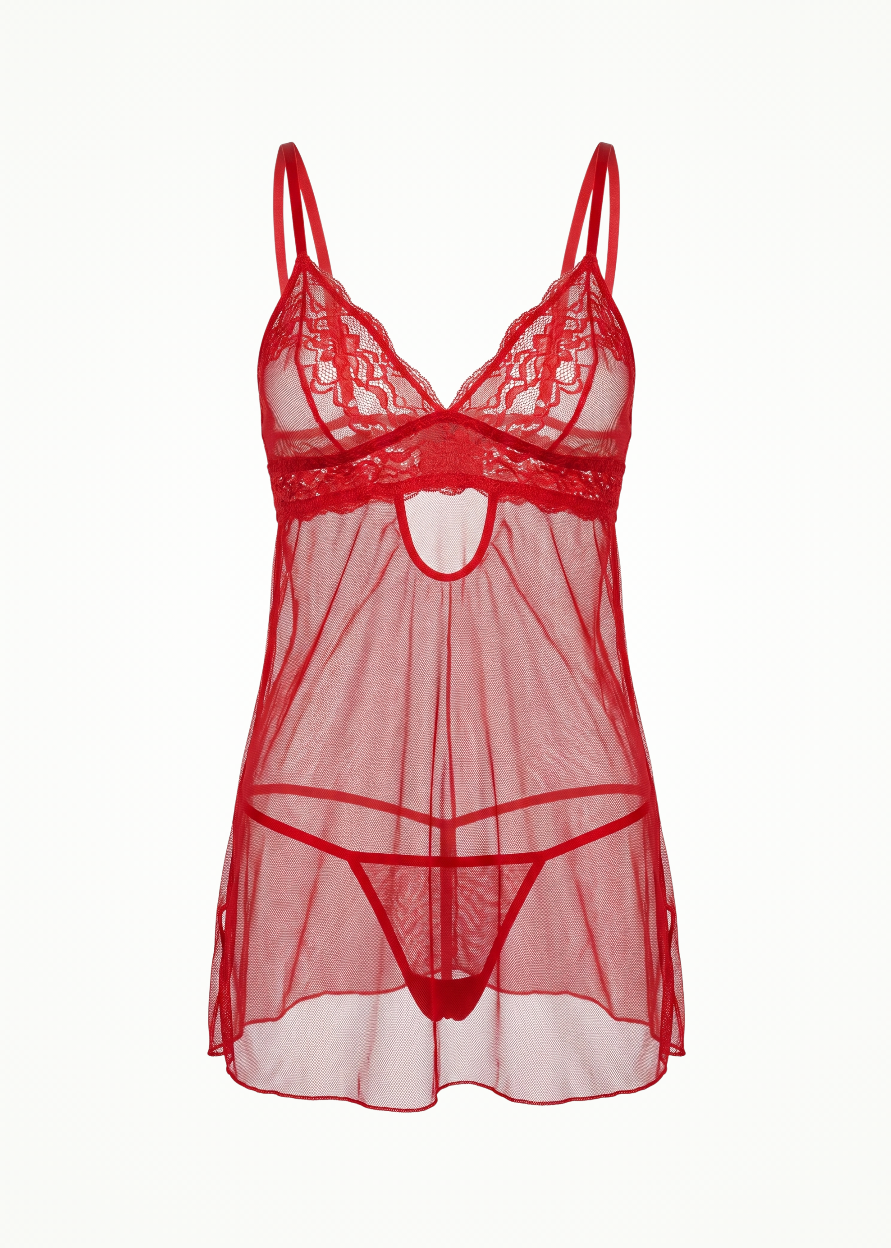 red lingerie set