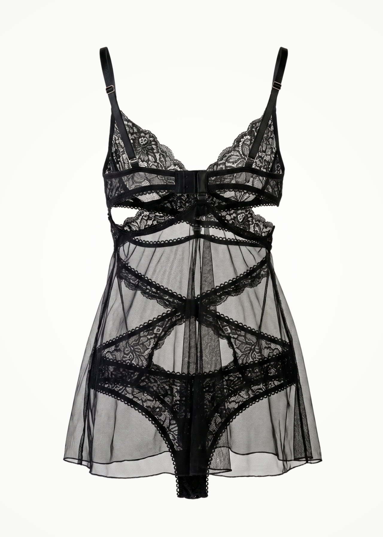 black lace lingerie set
