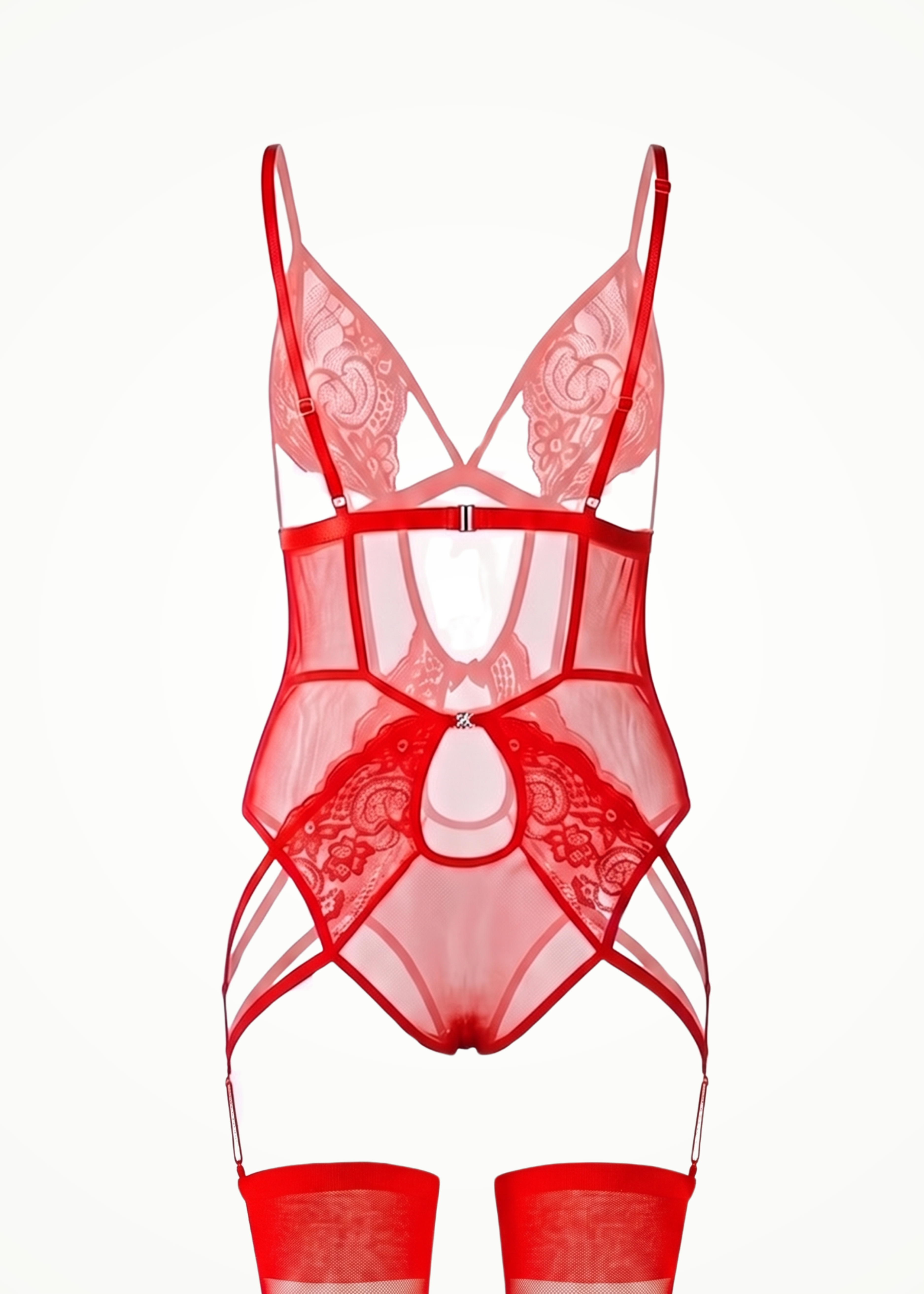 red lingerie set
