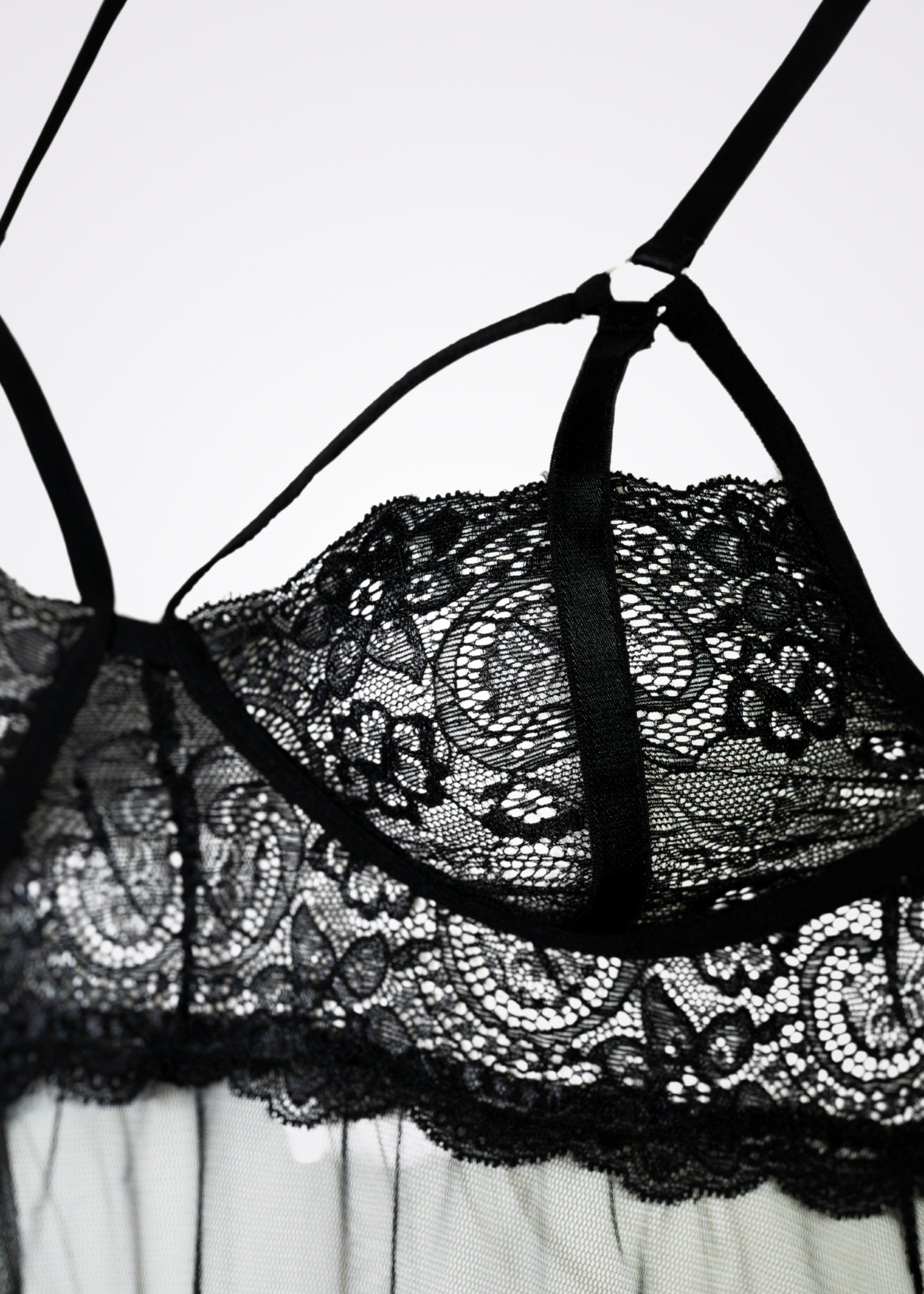 black lace lingerie set